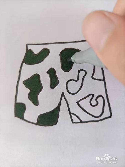 夏季的沙滩裤简笔画怎么画?