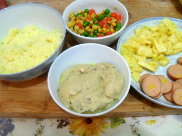 方形培根香菇披萨