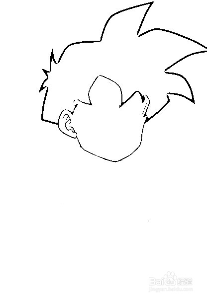 简笔画动漫人物七龙珠孙悟饭的画法