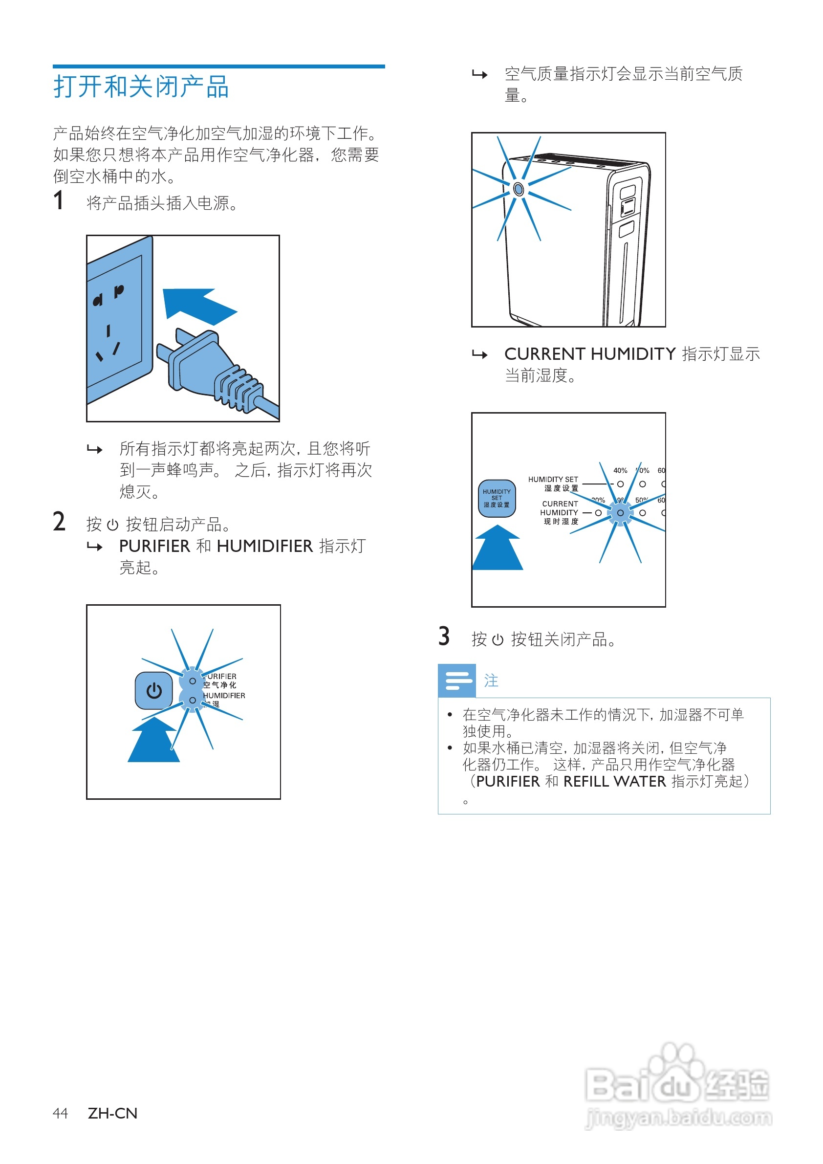 PHILIPS AC4085加湿空气净化器使用说明书:[1]