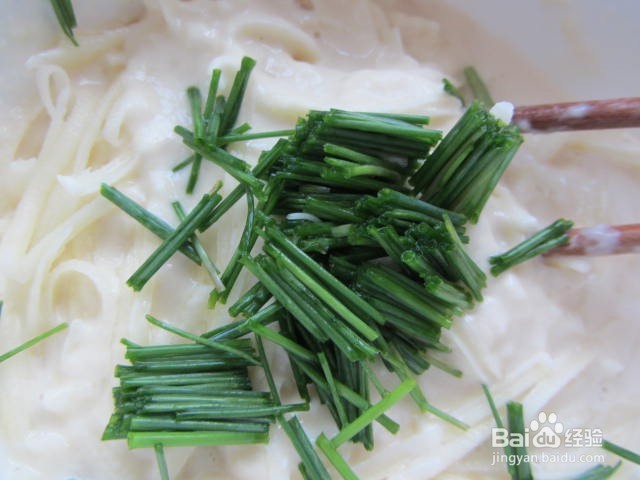 香葱土豆丝鸡蛋面饼