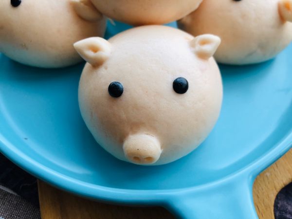 #美食视频挑战赛#小猪馒头