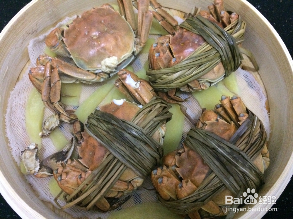 馋哭朋友的清蒸大闸蟹