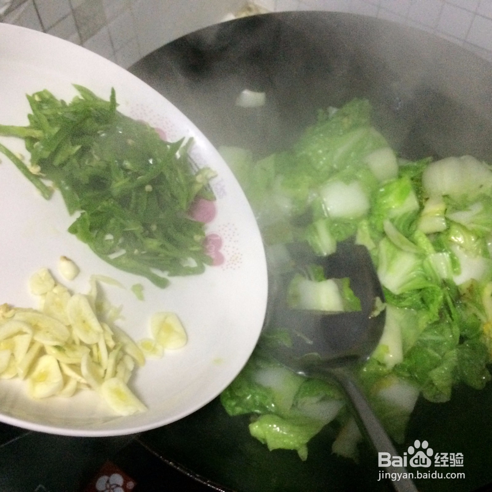 酸辣小白菜做法