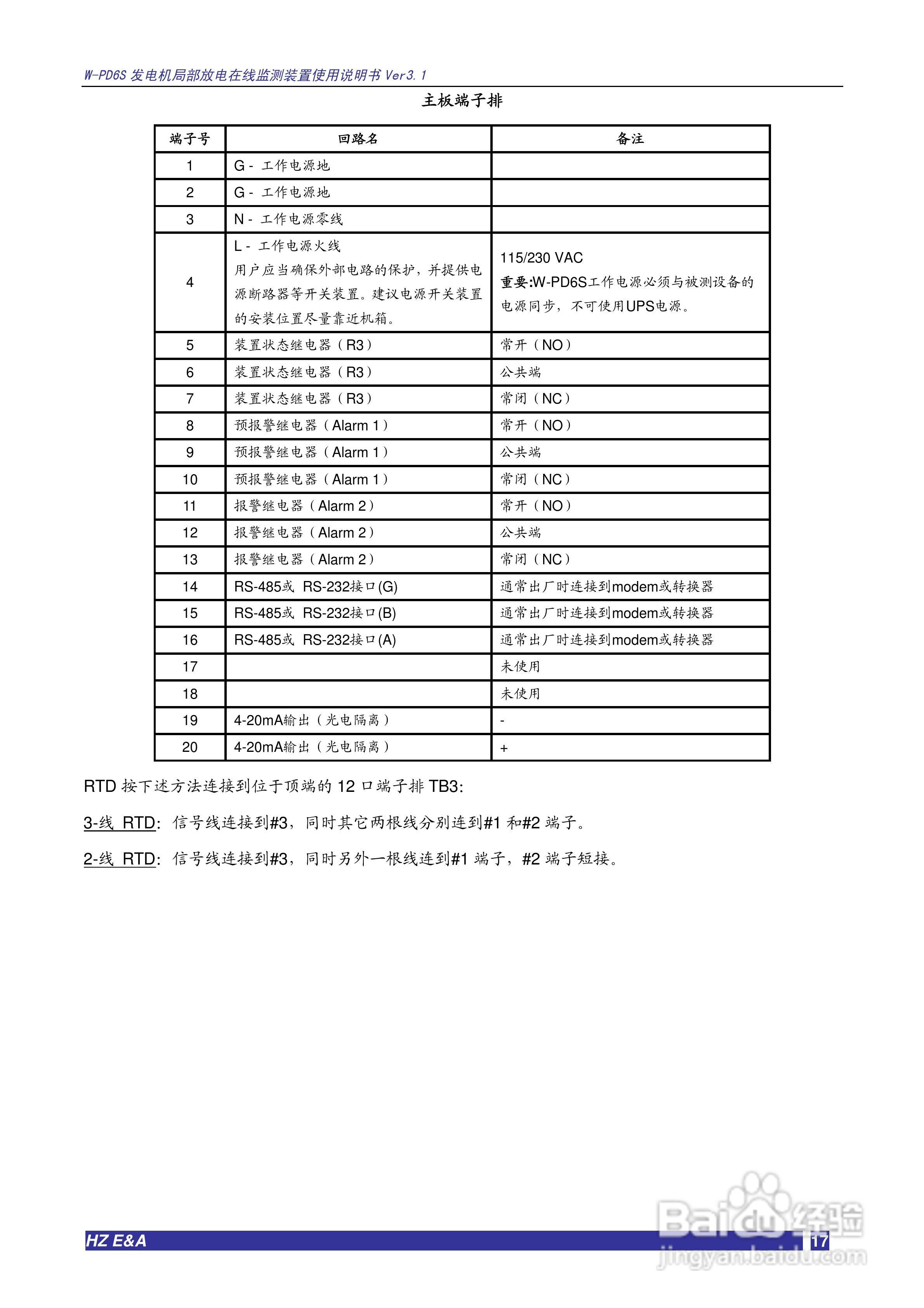 W-PD6S发电机局部放电在线监测装置说明书V3.3:[2]