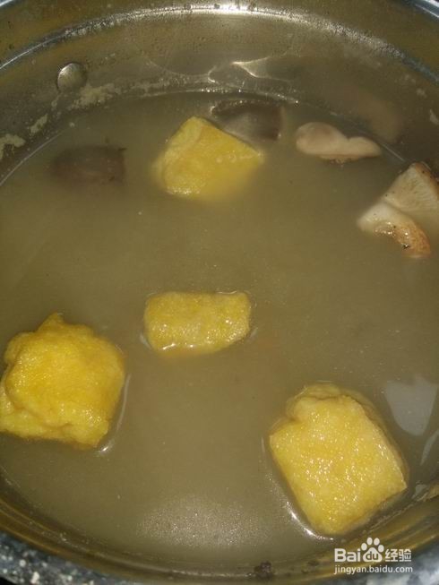 香菇豆泡麻酱面