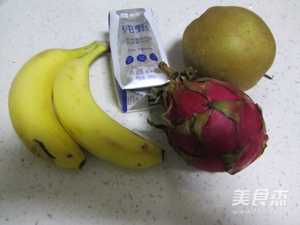 黄花梨火龙果果昔