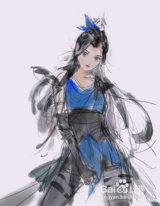 古风游戏原画人物怎么画
