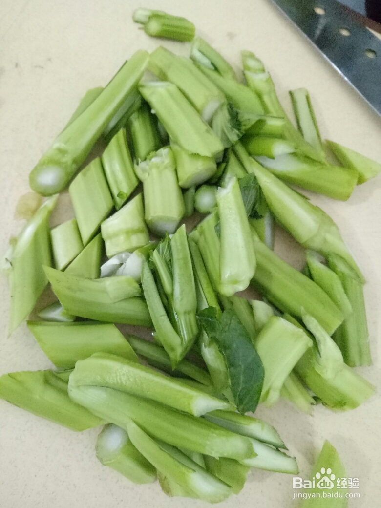 毫无压力做蒜蓉芥蓝