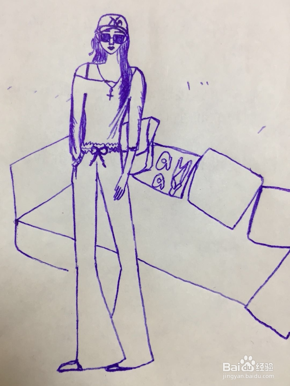 dxdll手绘之时尚的女孩