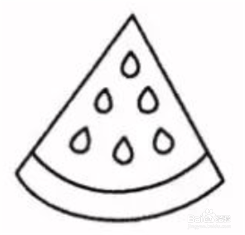 怎么画多汁西瓜