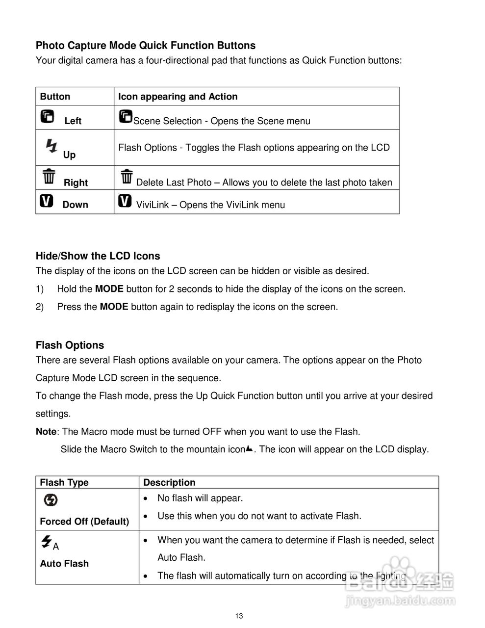 威达ViviCam X014数码相机使用说明书:[2]