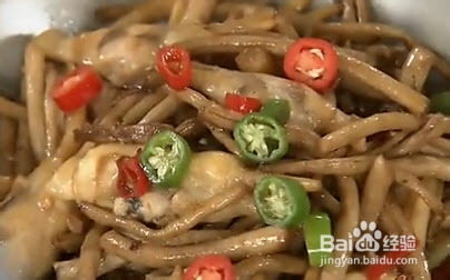 茶树菇炒蛏子的制作方法