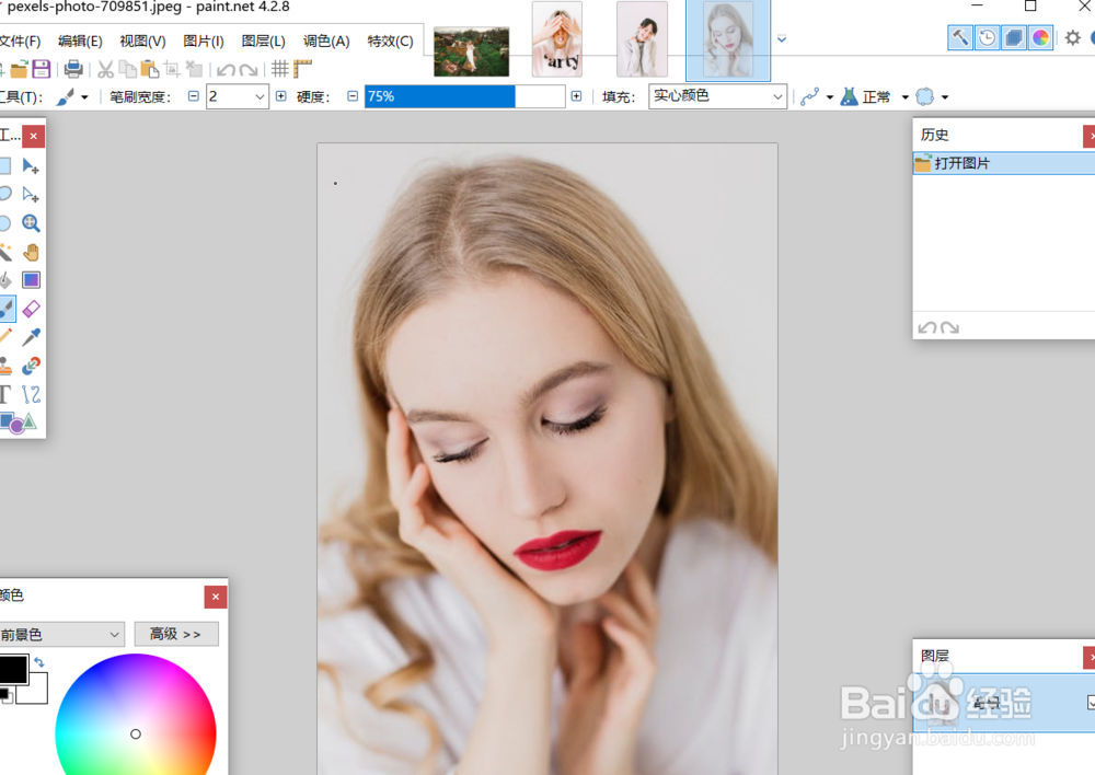 怎么用paintnet对图片使用运动模糊功能