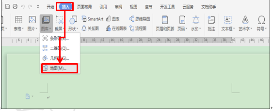 怎么在WPS文字中快速插入地图
