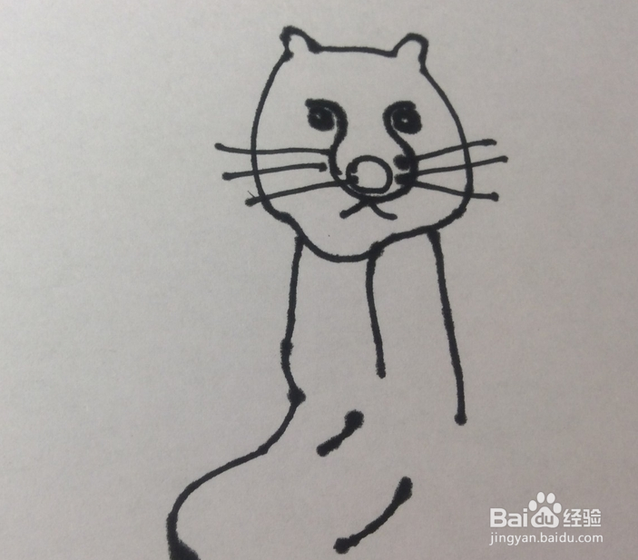 如何画豹子的儿童画?