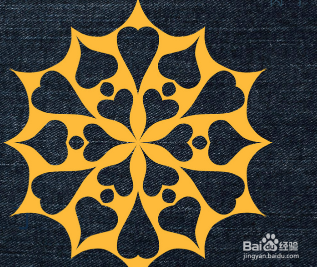 精致的六角雪花剪纸