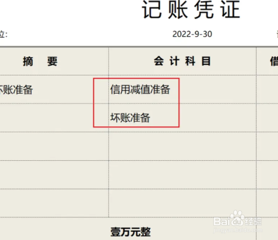 坏账处理的会计分录