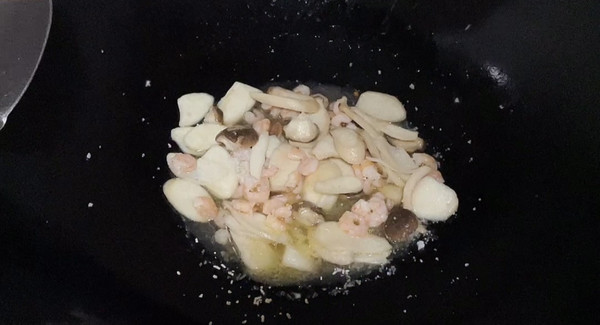 藤香虾仁杏鲍菇