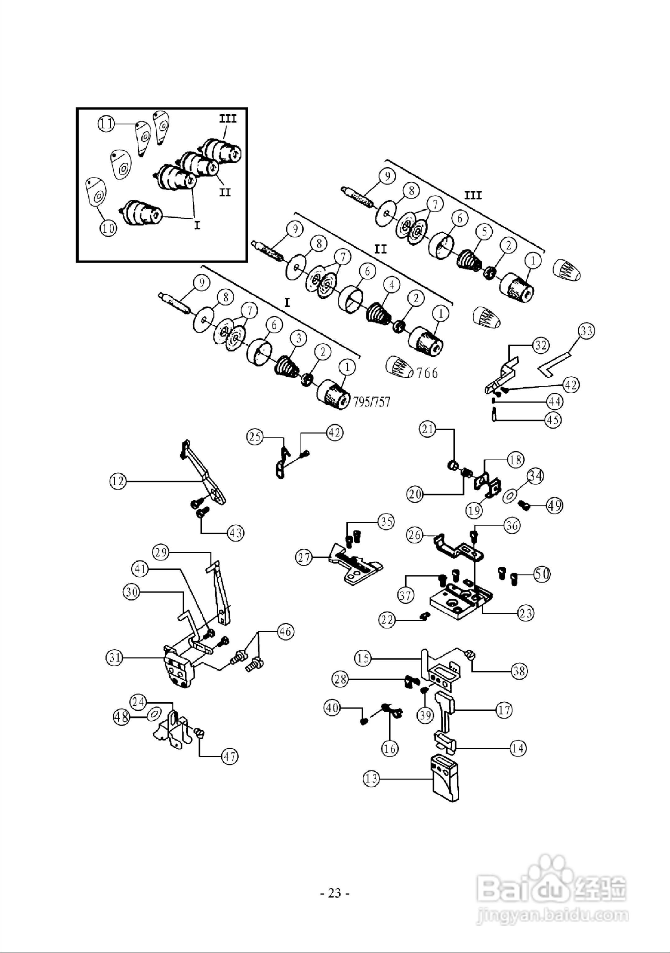 JK-795 768型高速包缝机使用说明:[3]