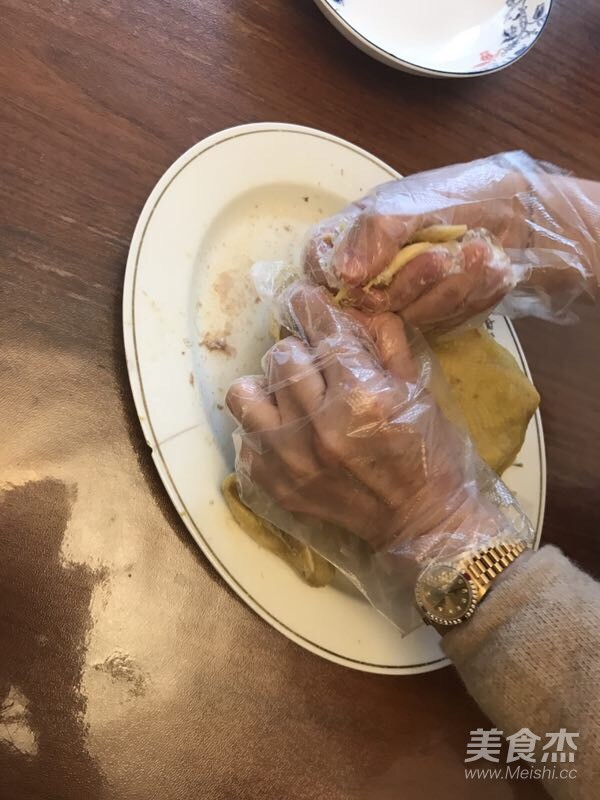 快手,昆布麻油手撕鸡