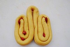 南瓜枸杞蝴蝶卷