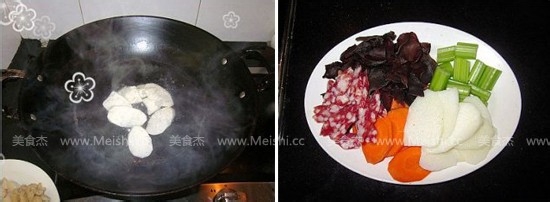 西芹淮山小炒腊肠的详细做法