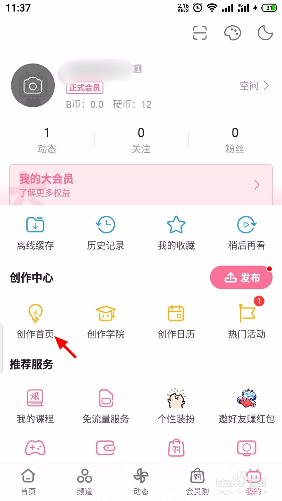 哔哩哔哩怎么开启视频水印