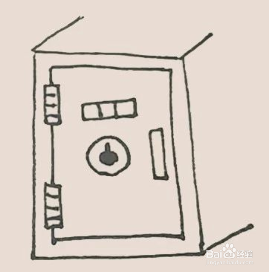 保险柜简笔画