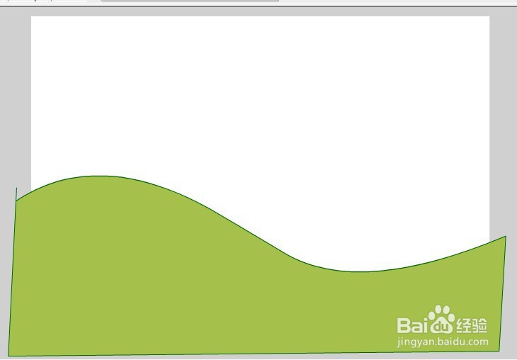 flash如何绘制一个山坡上的背景