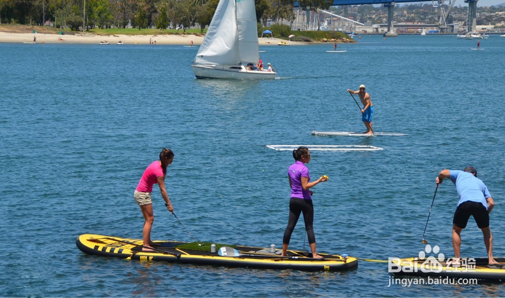 SUP桨板怎么玩?跟好友来一场SUP高尔夫