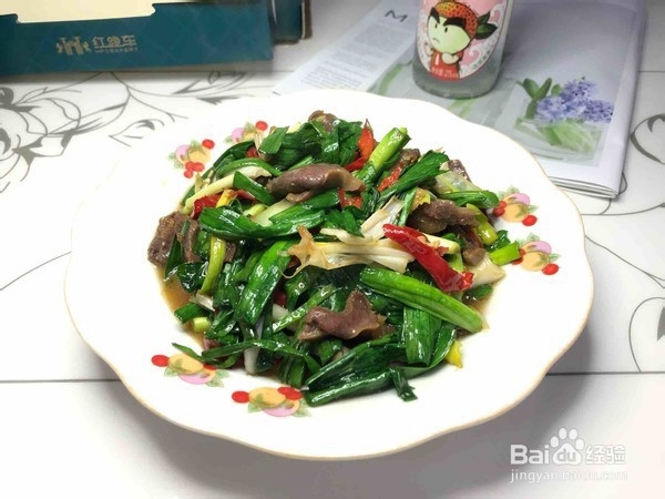 美味大蒜炒鸭肫