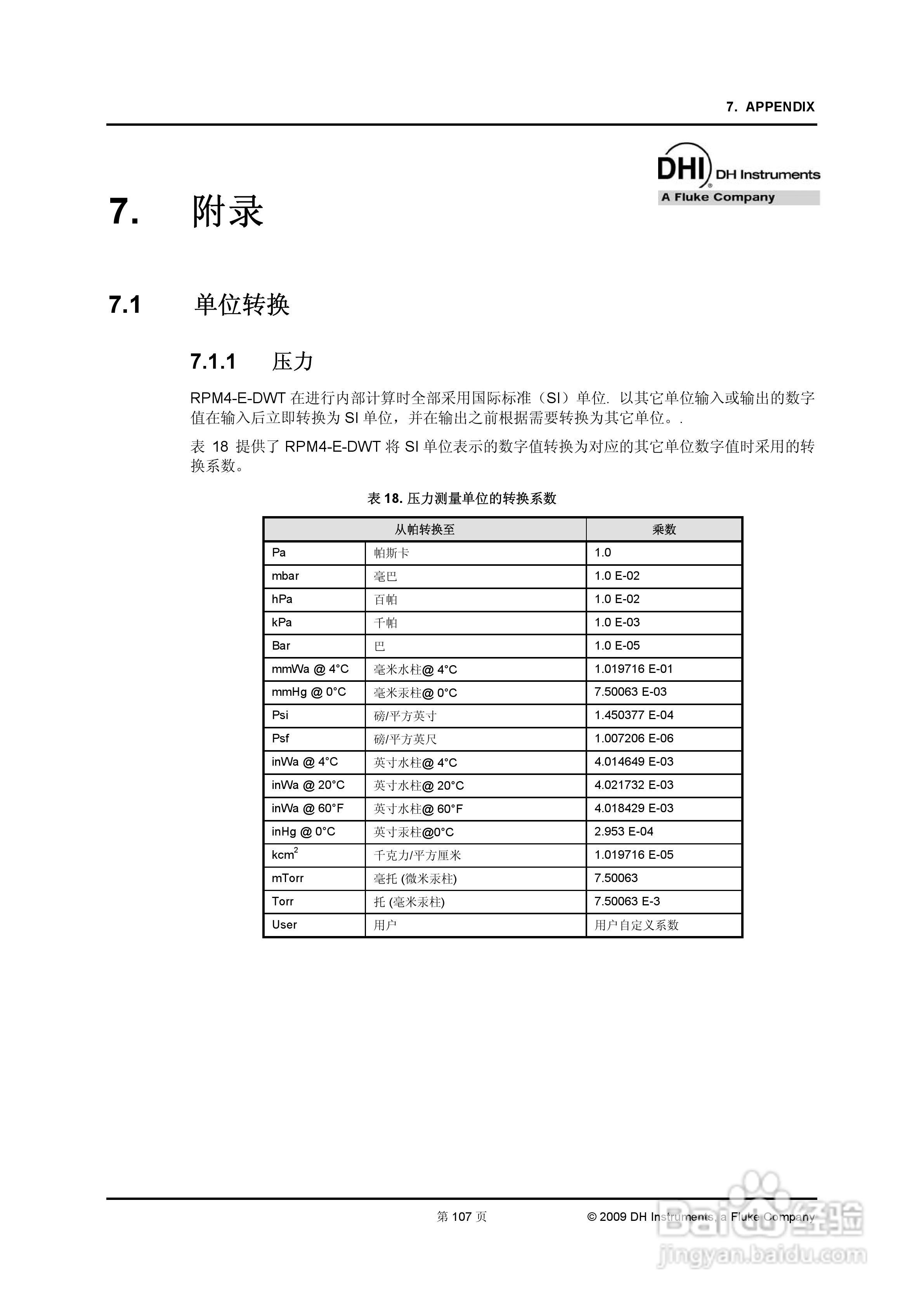 福禄克EDWT 数字式压力校准器用户手册:[12]