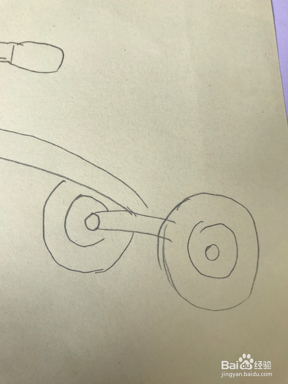 简笔画之三轮脚踏车如何画