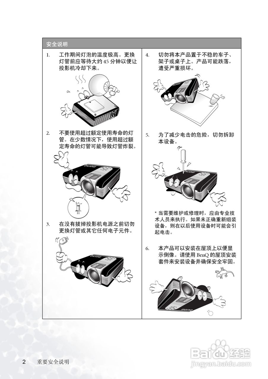 明基PB6105投影机使用说明书:[1]