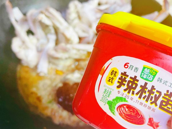 酱炒玉米粒白蟹