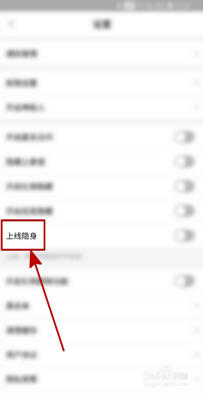 探伊APP如何开启上线隐身
