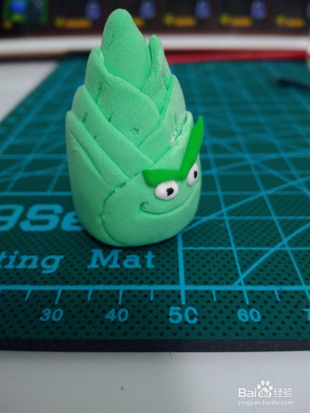 超轻粘土制作植物大战僵尸中的竹笋