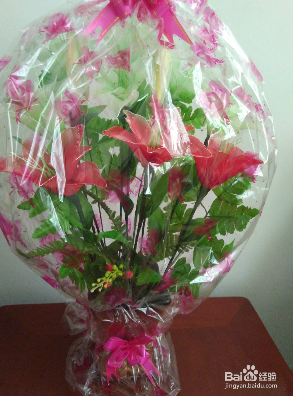 DIY丝网百合花