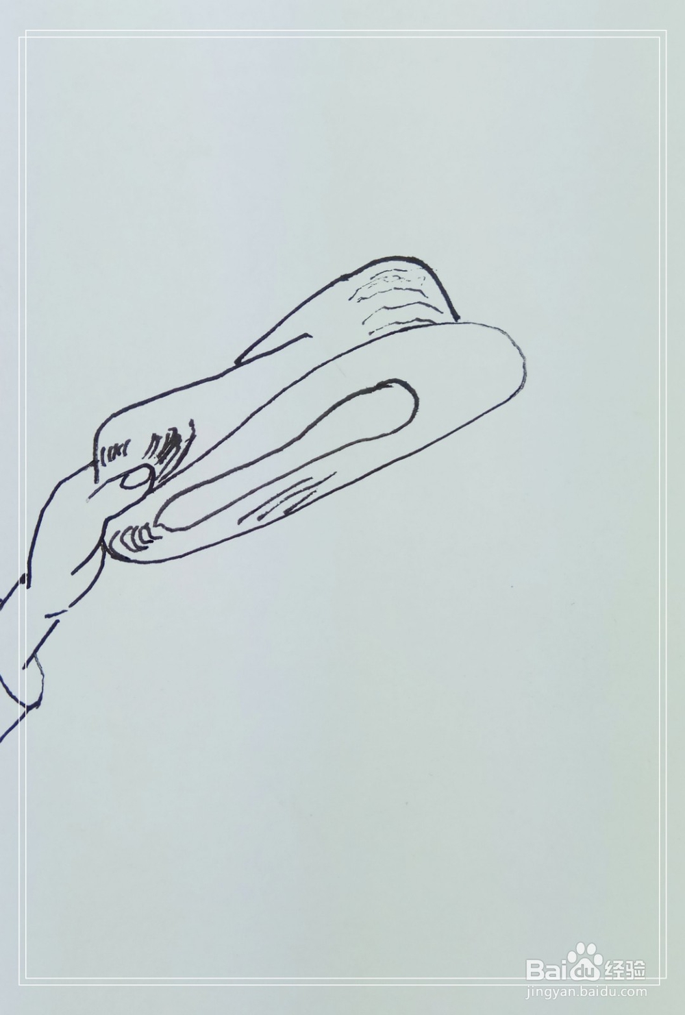 怎样画简笔画“手拿着帽子”？