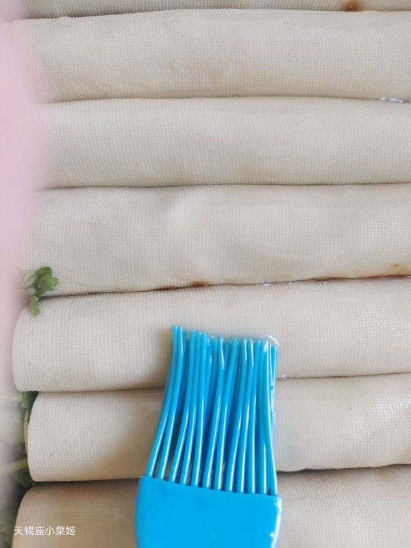 烧烤豆皮蔬菜卷