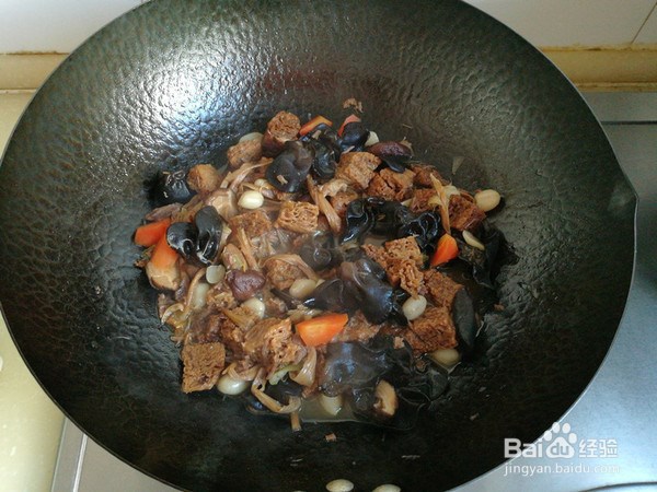 家常菜-烤麸烩菜