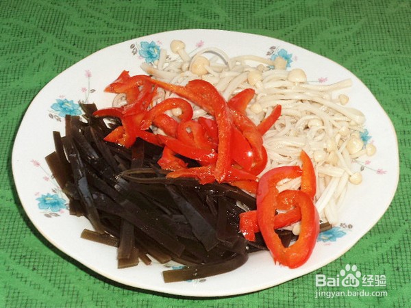 海带拌金针菇的做法