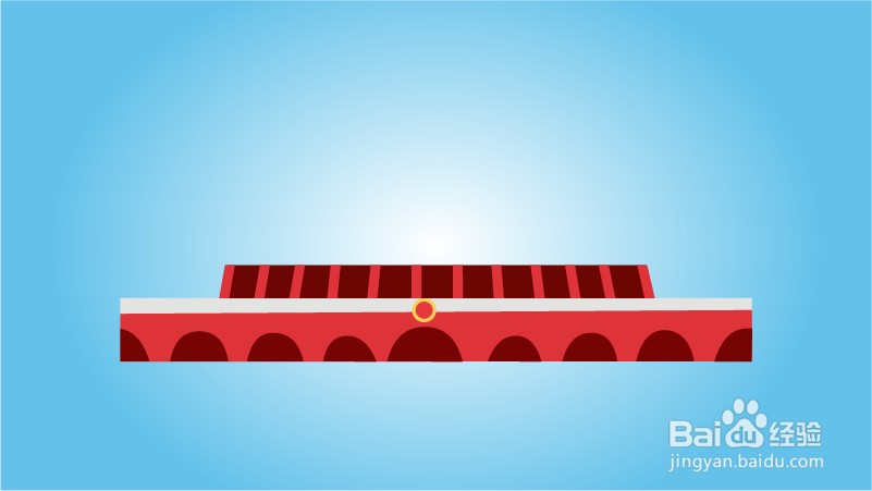 天安门简笔画怎么画？