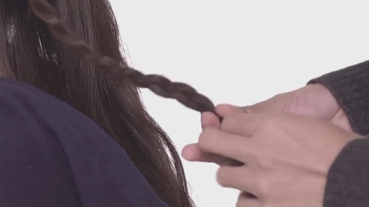 初级森女系编发怎么编