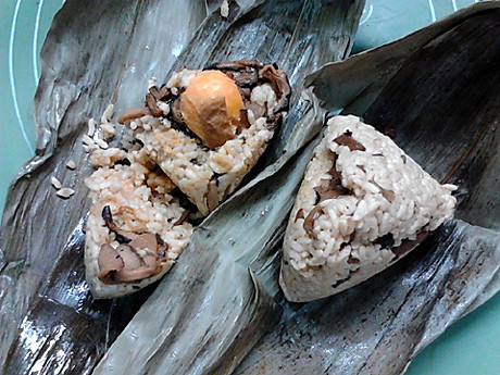 松茸菌菇粽子粥