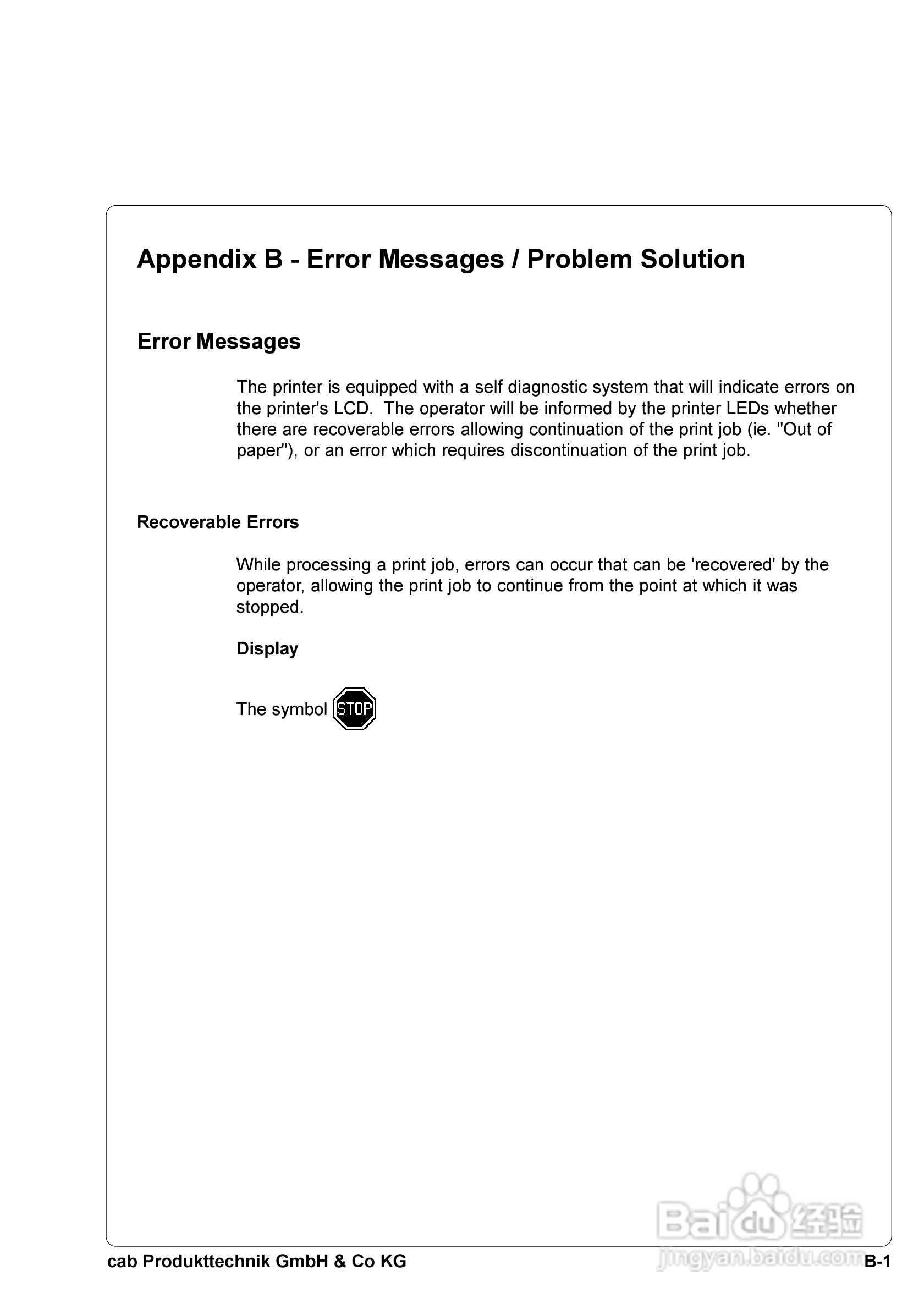 cab A8300打印机使用说明书:[10]