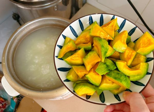 南瓜板栗小米粥
