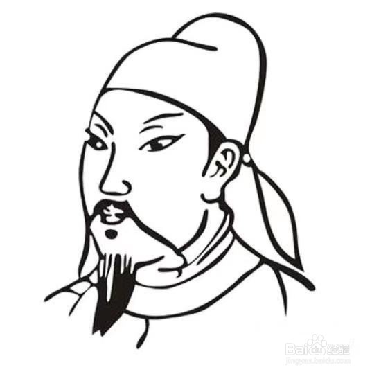 李白的简笔画教程