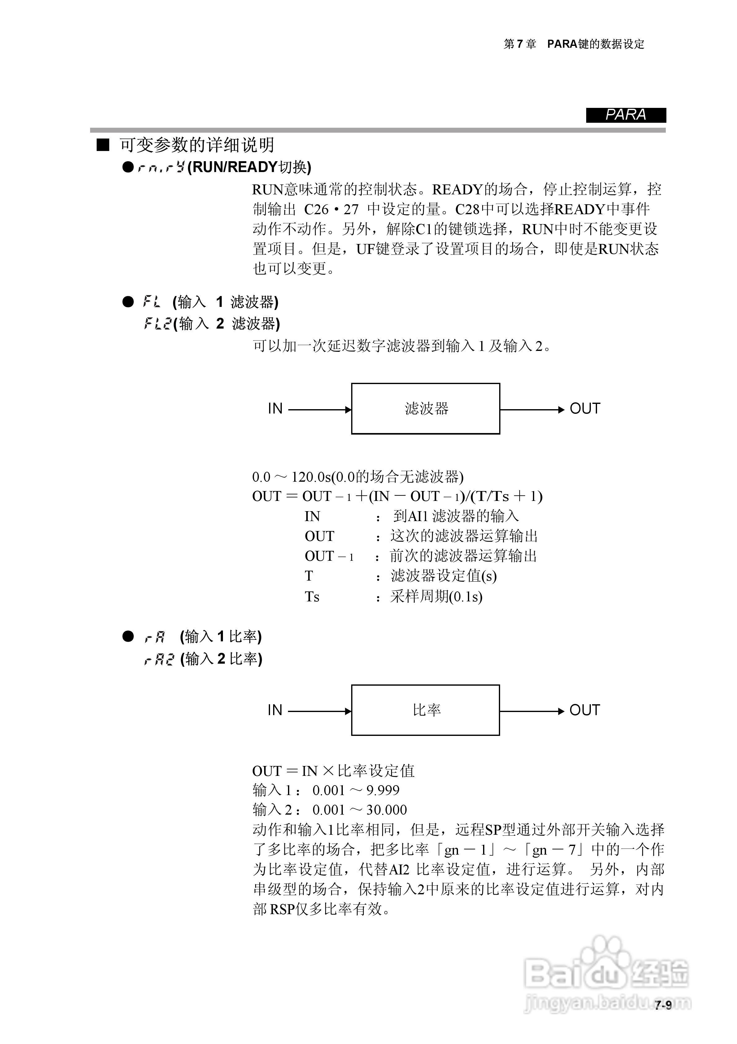 日本山武指示调节器SDC40A使用说明书:[7]